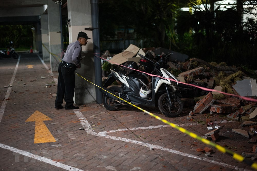 Earthquake in Bali. Photo Courtesy: IANS NEWS